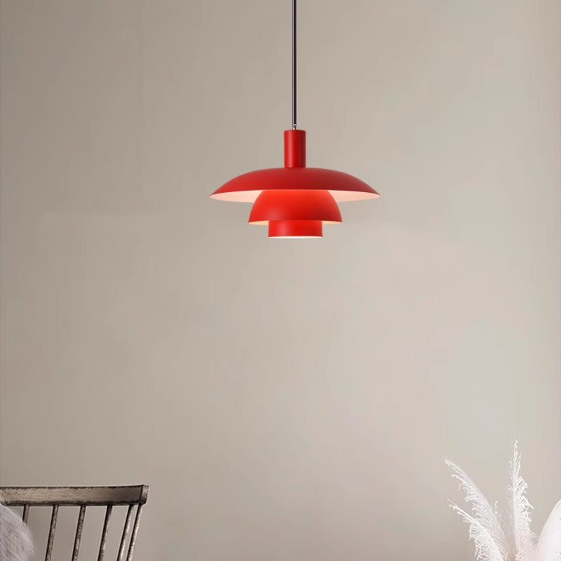 Danish Restaurant Chandelier B & B Cafe Hotel Petal Creative Bar Light Modern Simple Iron Flying Saucer Lighting