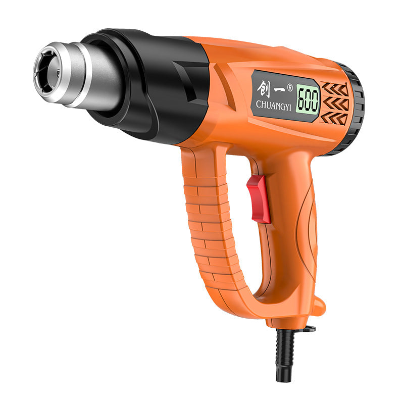 Chuangyi digital display temperature-adjustable hot air gun high-power high-temperature heat shrinkable film plastic welding gun car film baking gun industrial home
