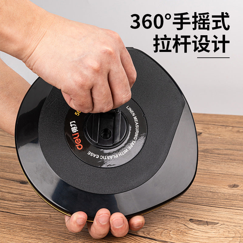 Deli leather tape measure 30, 50 meters long tape measure, glass fiber tape measure, graduated leather tape measure wholesale