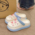 2025 summer new collection: closed-toe slides - trendy, platform, thick-soled, non-slip, wear-resistant clogs & sandals for outdoor wear