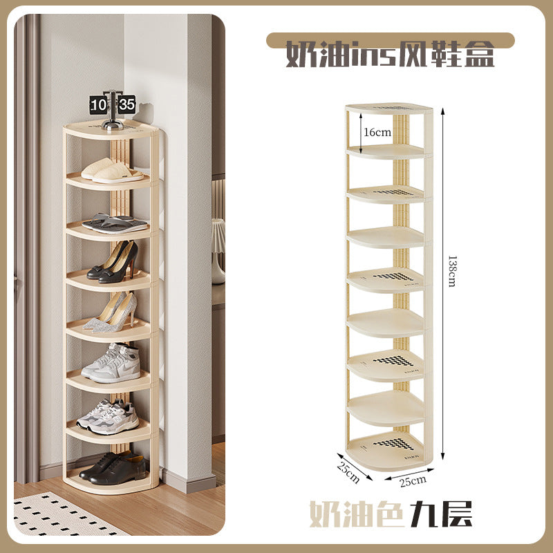 Shoe rack home entrance multi-layer dormitory small rental house shoe rack can be stacked multi-functional storage shoe cabinet