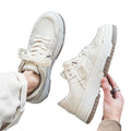 Winter sneakers for men casual trendy shoes trendy brand black and white panda niche stylesense of design skateboard shoes ultra-light thick sole dunk