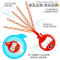 Hand holding smiling face 32-hole bubble wand blowing bubble toy opening five claws large bubble blowing machine toy cross-border popular model