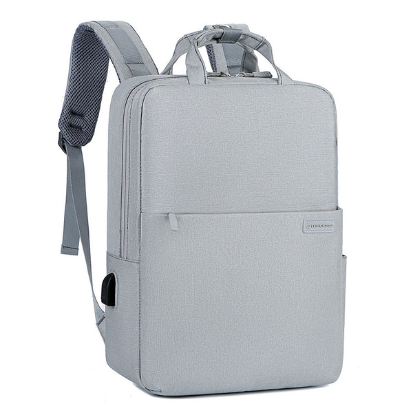 Wholesale backpack 14 inch computer bag student book backpack casual backpack USB charging port can be printed Logo