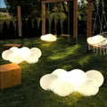 Outdoor waterproof courtyard lights, villa landscape lighting, garden decorative lights, creative rechargeable cloud lights, ambient lawn lights