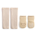 Babibele autumn/winter collection: premium baby knee-high socks set - fleece-lined, extra thick, anti-slip terry socks with grip
