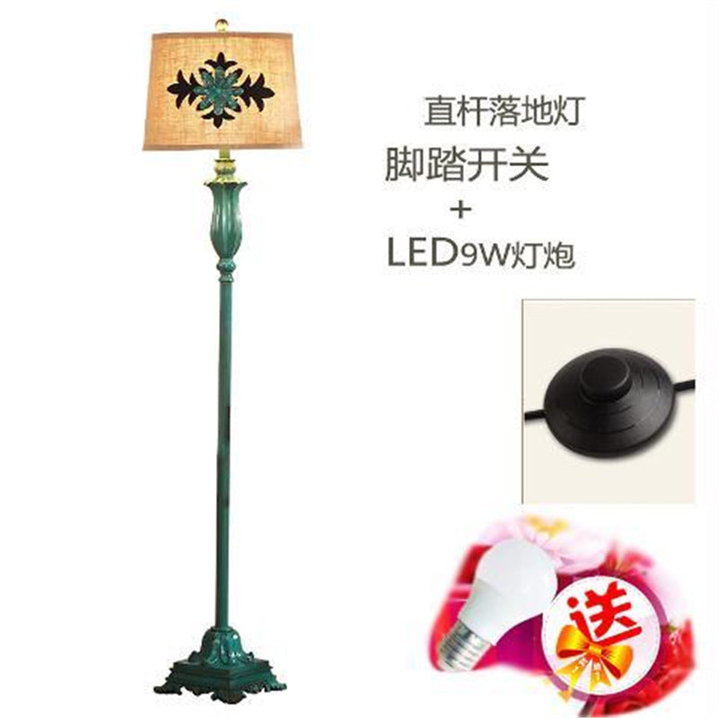 Green floor lamp living room bedroom american bedside lamp nordic coffee table floor lamp frenchretro lamp storage rack