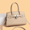 Classy sense cross-border fashion bag women's classic pure color lychee pattern crossbody bag 2026new arrivalaccessible luxurysatchel women's bag