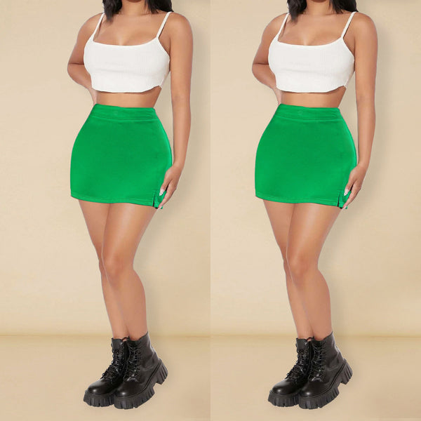 European and American denim skirt eaby  wish tight small split denim hip skirt women