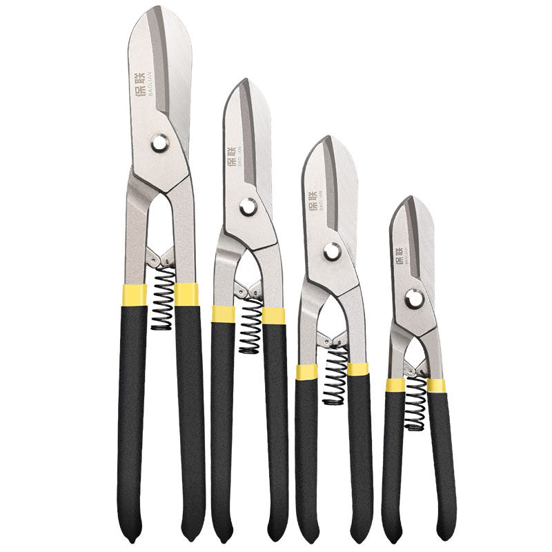 Industrial-grade metal shears: heavy-duty scissors for sheet metal, steel, wire mesh, and stainless steel