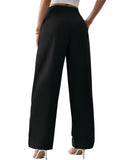 82508#  cross-border women's fashion: european & american ins style, trendy casual, drapey, loose fit, slimming high-waisted trousers
