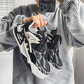 Trendy men's winter sneakers: versatile, sporty, casual, platform, unique design, thick sole, youth fashion