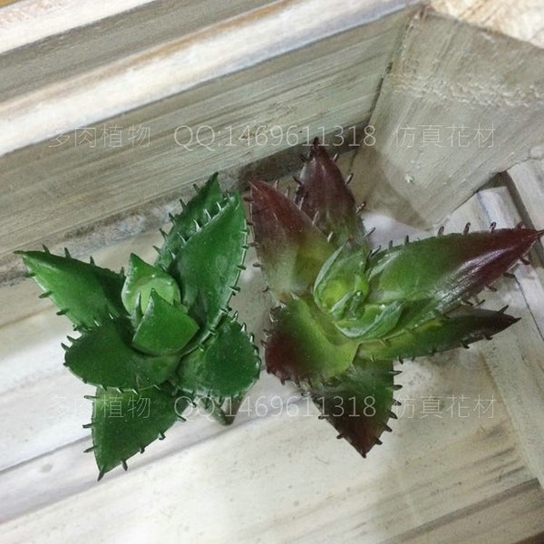 Simulated aloe vera thorny mini aloe vera model office desktop potted succulent green plant decorative ornament