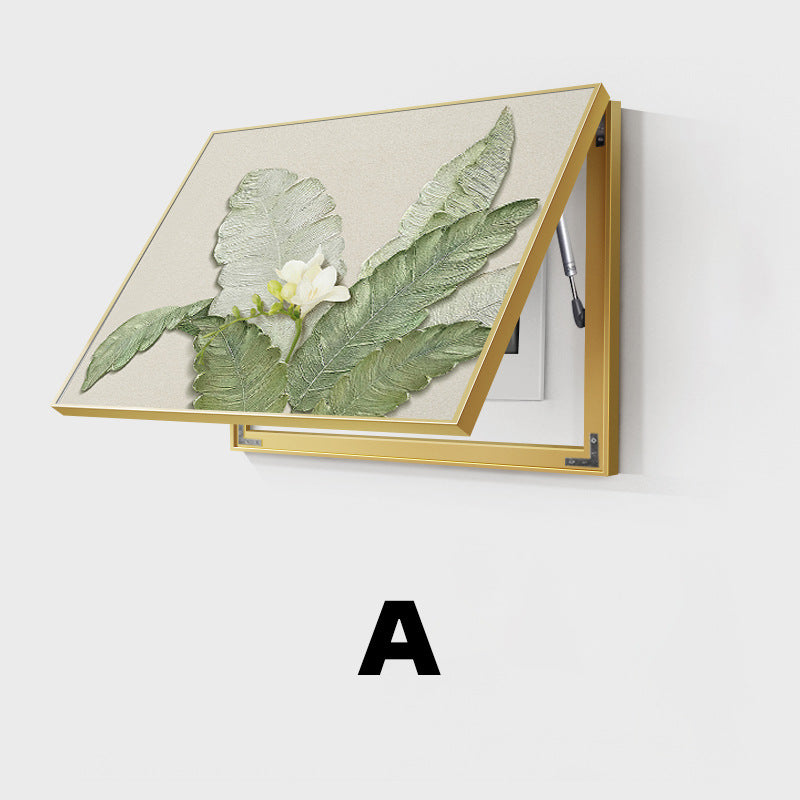 Nordic wind meter box decorative painting Internet celebrity advanced inductor switch box cover hanging painting distribution box weak electric box cover ugly