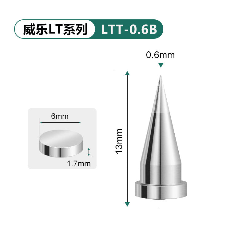 Applicable to Weller small Wilo soldering iron head LTKN tool head welding nozzle WSD81 welding table horseshoe bend fine tip maintenance
