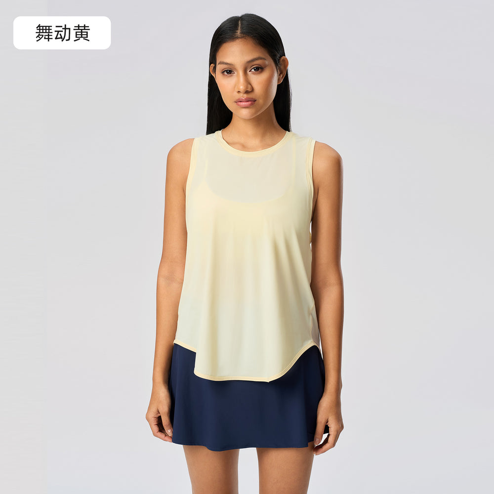 New women's quick-dry tank top - sleeveless workout top for fitness, yoga, running, breathable, loose fit, summer sports t-shirt s