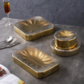 High-end ceramic dinnerware for restaurants and hotels, perfect for home use. ideal for western-style plating, desserts, and pastries. unique, aesthetically pleasing ceramic plates