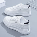 Simple and versatile white sneakers for women, new for summer 2025. white athletic casual sneakers, perfect for spring and autumn