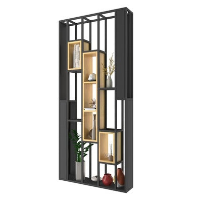 Nordic wrought iron screen shelf entrance office guest dining room partition floor flower stand creative decoration