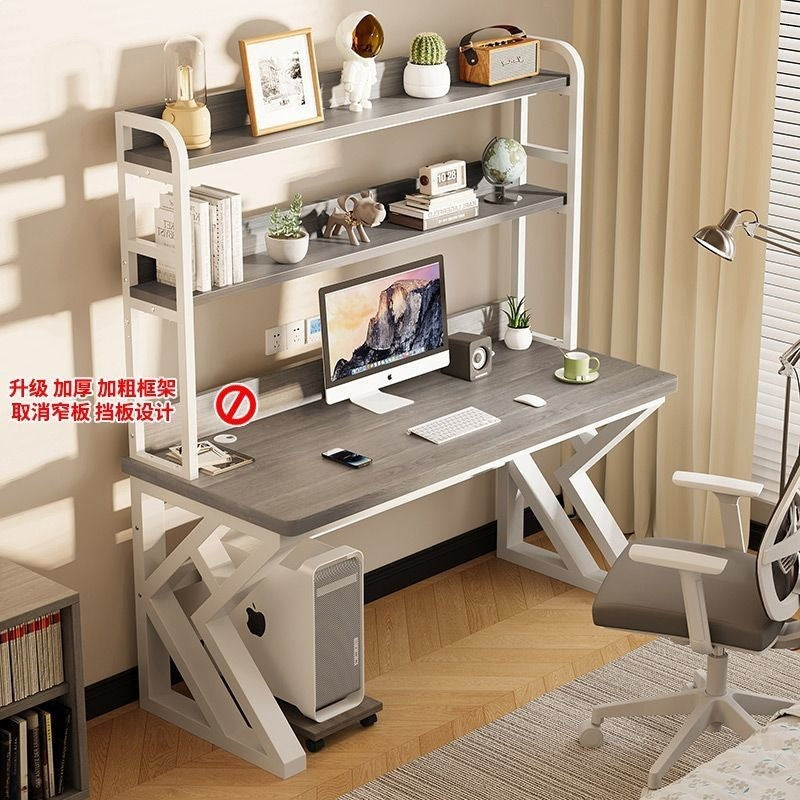 Computer desk home office desk bedroom student desk bookshelf all-in-one with pegboard simple storage study table