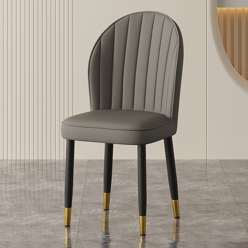 Cream style Nordic light luxury dining chair Home simple modern restaurant Makeup stool Leisure table and chair Hotel chair arc