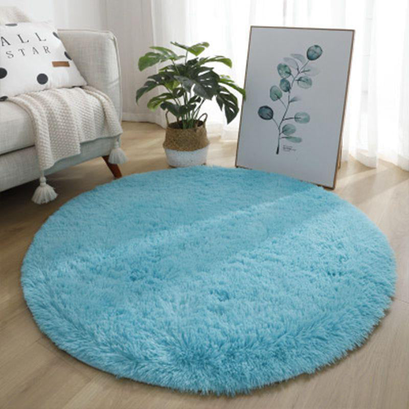 Round silk wool carpet study living room coffee table mat bedroom bedside blanket stuffed hanging basket rocking chair computer chair floor mat