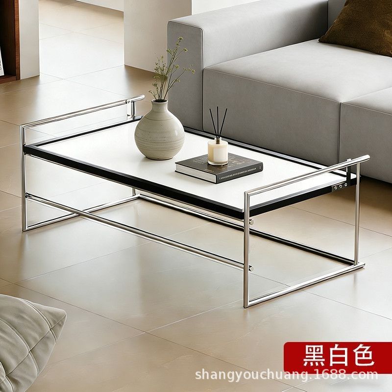 Rio coffee table stainless steel flip tea table living room for home computer table tea table designer coffee table desk all-in-one