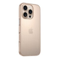 Titanium gold "frosted corrugated grating pattern shell"