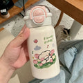 Cartoon blow dog thermos cup 316 stainless steel kids water cup cute good looks straw cup water kettle wholesale