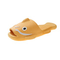 2024 summer new cartoon catfish platform casual slippers women's ins popular couple's one-strap beach fish slippers