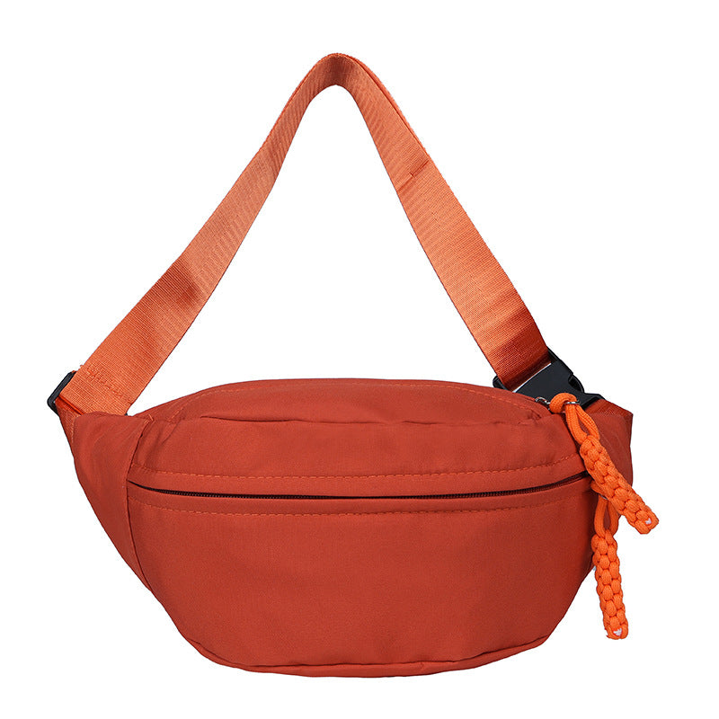 New breast bag women ins cool large capacity messenger bag casual Japanese students shoulder backpack light sports