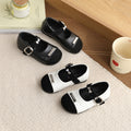 Vancahao girls' leather shoes -  spring/autumn new collection: stylish flats, princess shoes, korean style, soft sole single shoes for girls