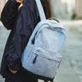 Denim backpack - in-stock, trendy style for men and women, matching couple design, fresh and simple denim student backpack