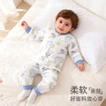 Baby quilted separatessuit baby clothes autumn thin cotton belly protection cotton clothing infant pure cotton thin cotton clothing