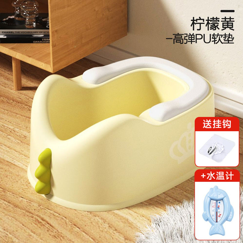 Kids' potty training wash basin - baby plastic girl's toilet training seat - infant squatting wash basin for gentle cleansing