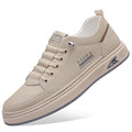 Men's spring breathable casual slip-on sneakers - soft sole white shoes - trendy men's skate shoes