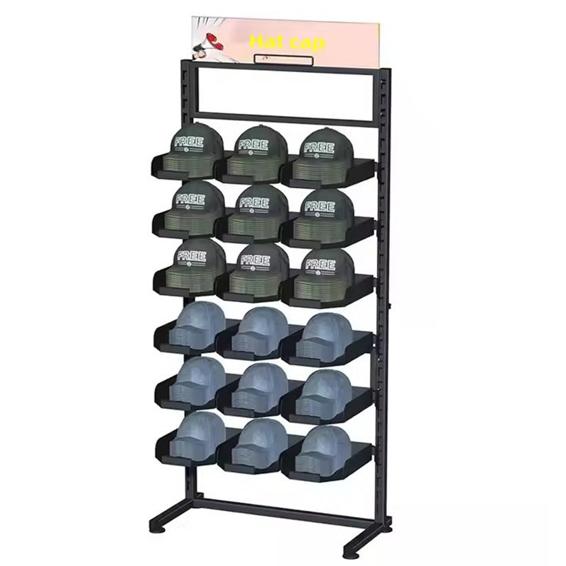 Source Factory Metal Hat Display Rack Hat Rack Hanging Hat Display Rack Storage Rack