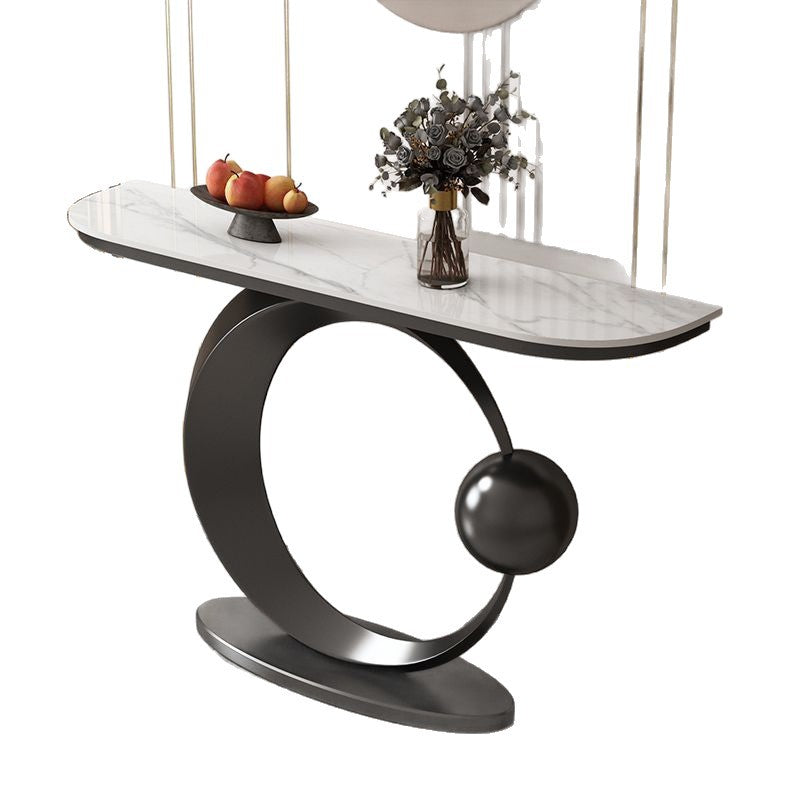 American rock slab entrance console table, light luxury entrance table, new chinoiserie chinoiserie entrance, living room entrance partition cabinet