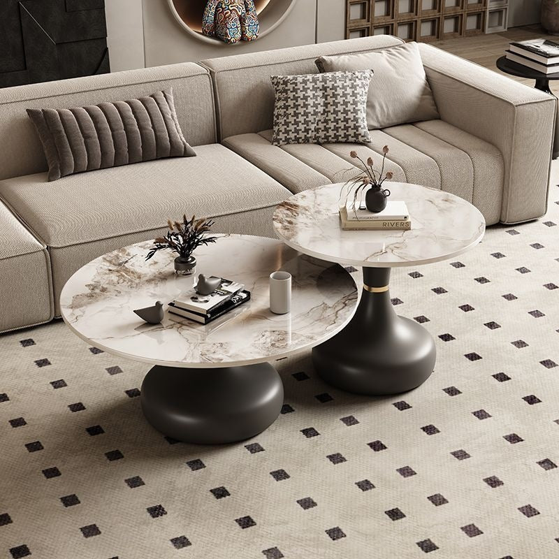 Rock slab coffee table living room for homenew arrivalpopularaccessible luxuryclassy table square folding marble small apartment tea table