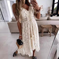 summer new european and american style lace camisole maxi dress - solid color