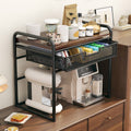Coffee machine desktop storage rack tea bag coffee storage rack with drawer pull-out new arrival countertop multi-layer storage rack