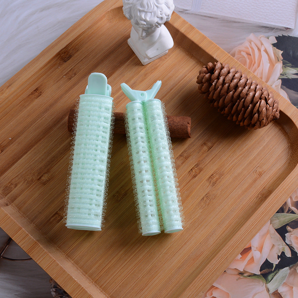 Beizi bangs clip fluffy clip dopamine color scheme Korean lazy hairpin top hair root setting self-adhesive curling iron