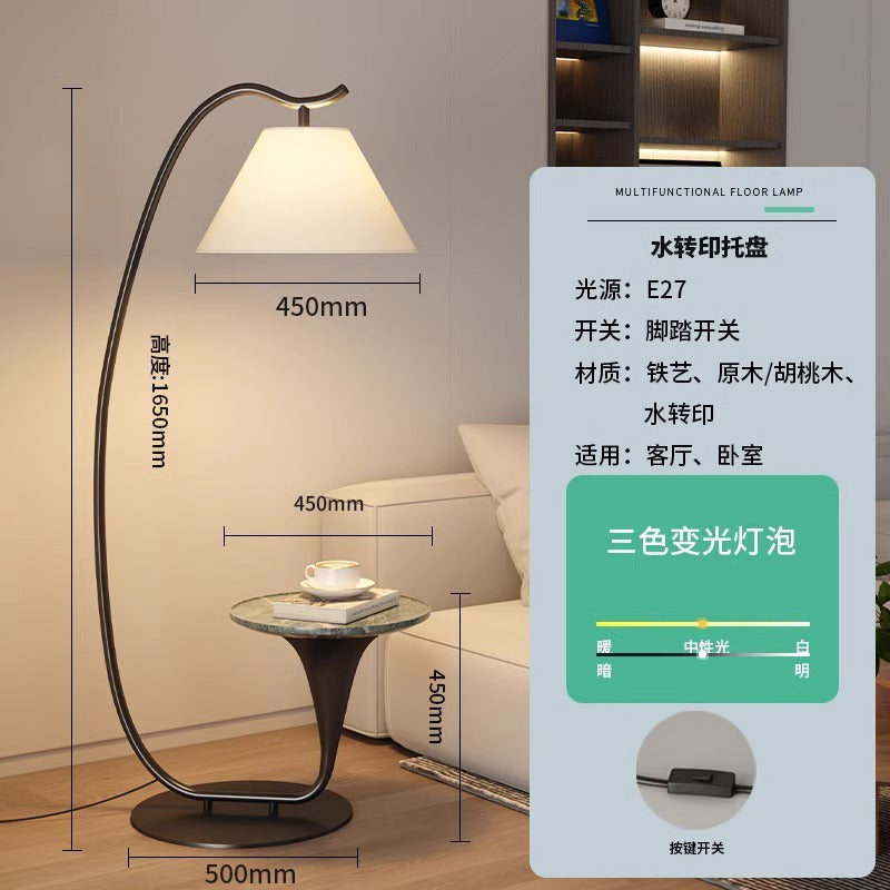 Villa bedside living room sofa corner floor lamp minimalist designer advanced sense creative vertical fishing table lamp