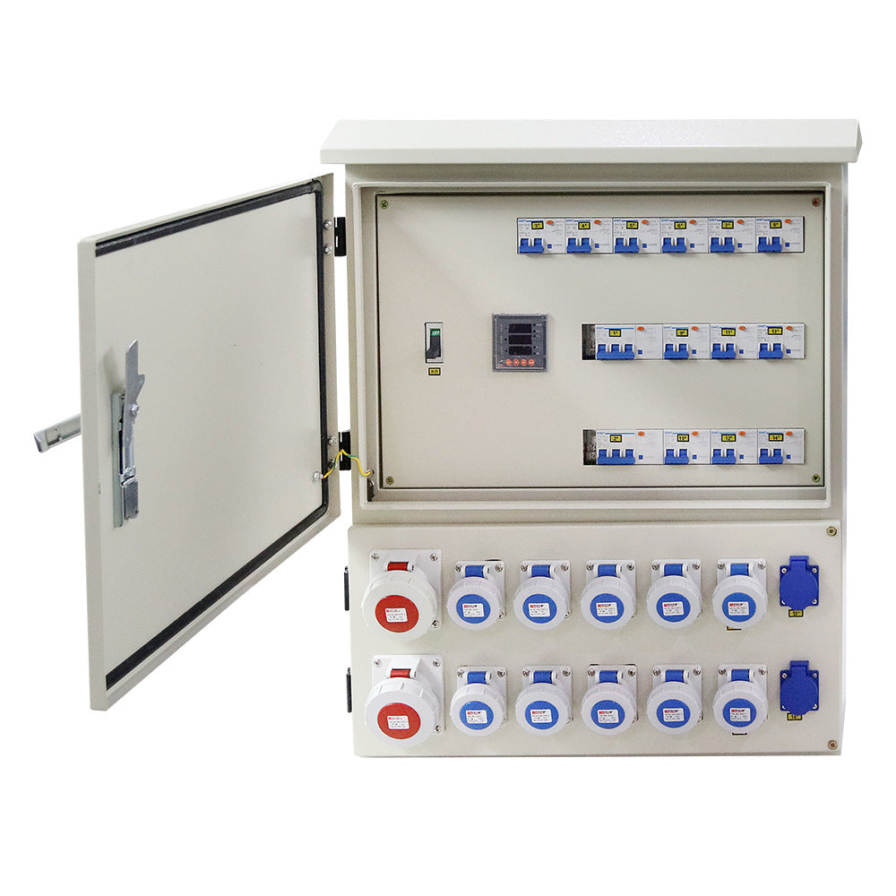 Outdoor rainproof metal socket box, industrial waterproof and dustproof maintenance box, cement factory inspection box