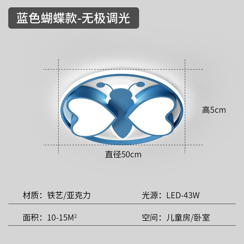 Children's room lighting boys and girls bedroom room light simple modern creative personality cartoon ceiling lamp