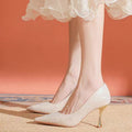 French chic stiletto heels - elegant and minimalist wedding shoes for women, perfect for daily wear, bridesmaids, and as a comfy option for the mother of the bride