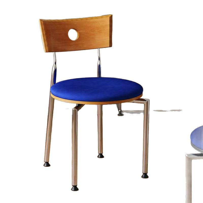 French medieval solid wood dining chair for homeretro back chair scandinavian berg chair cross-border casual casual makeup chair