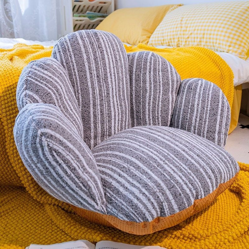 Futon cushion kids heightening butt cushion petals lazy cushion floor stool tatami cushion ginger yellow
