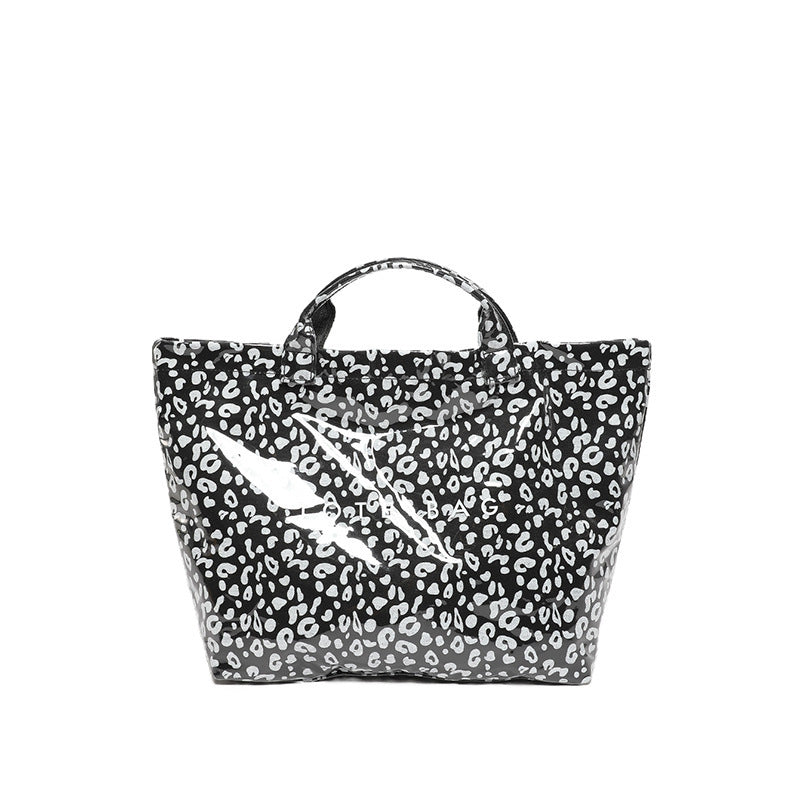 Customized washed composite DuPont paper bag Customized kraft paper tote bag Textured waterproof handbag Environmental protection bag tide