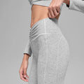 New arrival cationic high elastic yoga suit shirred drapedloose loose wide leg pants sports long sleevestops women